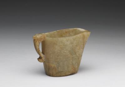 图片[3]-Jade jue-shaped cup, Ming dynasty (1368-1644)-China Archive